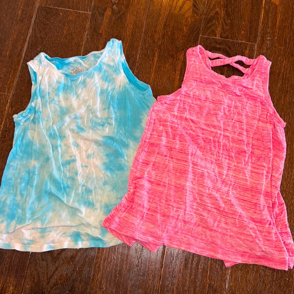 Justice & athletic works long flown tank tops 6